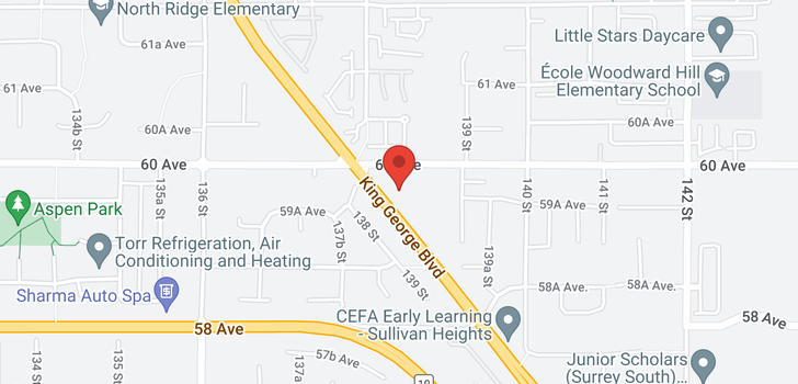 map of 13039 59 AVENUE